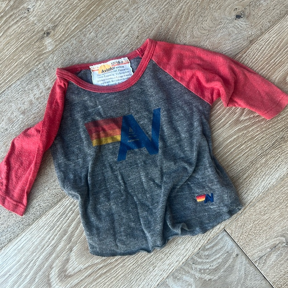 Aviator Nation boys or girls baseball tee